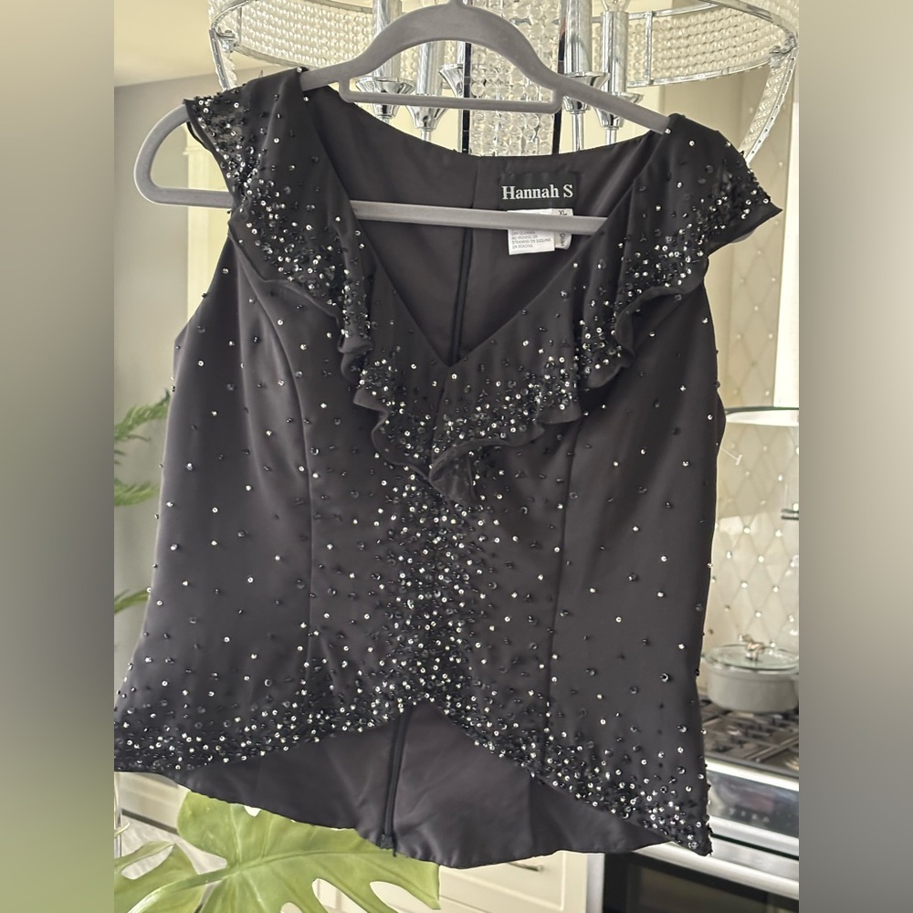 Hannah s evening top size extra large very formal very dressy